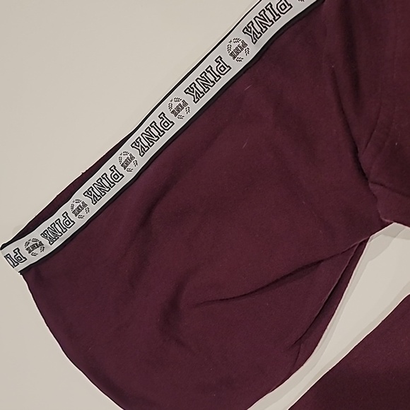 Victoria Secret "PINK" Popular Women's Burgundy Hoodie - Picture 9 of 12